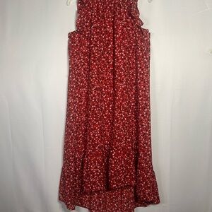 Who What Wear Red Floral Dress